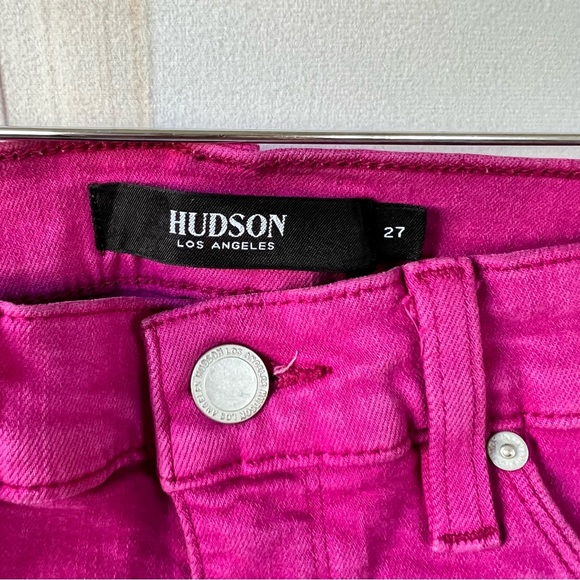 HUDSON Magenta Nico Skinny Jeans - Picture 5 of 10